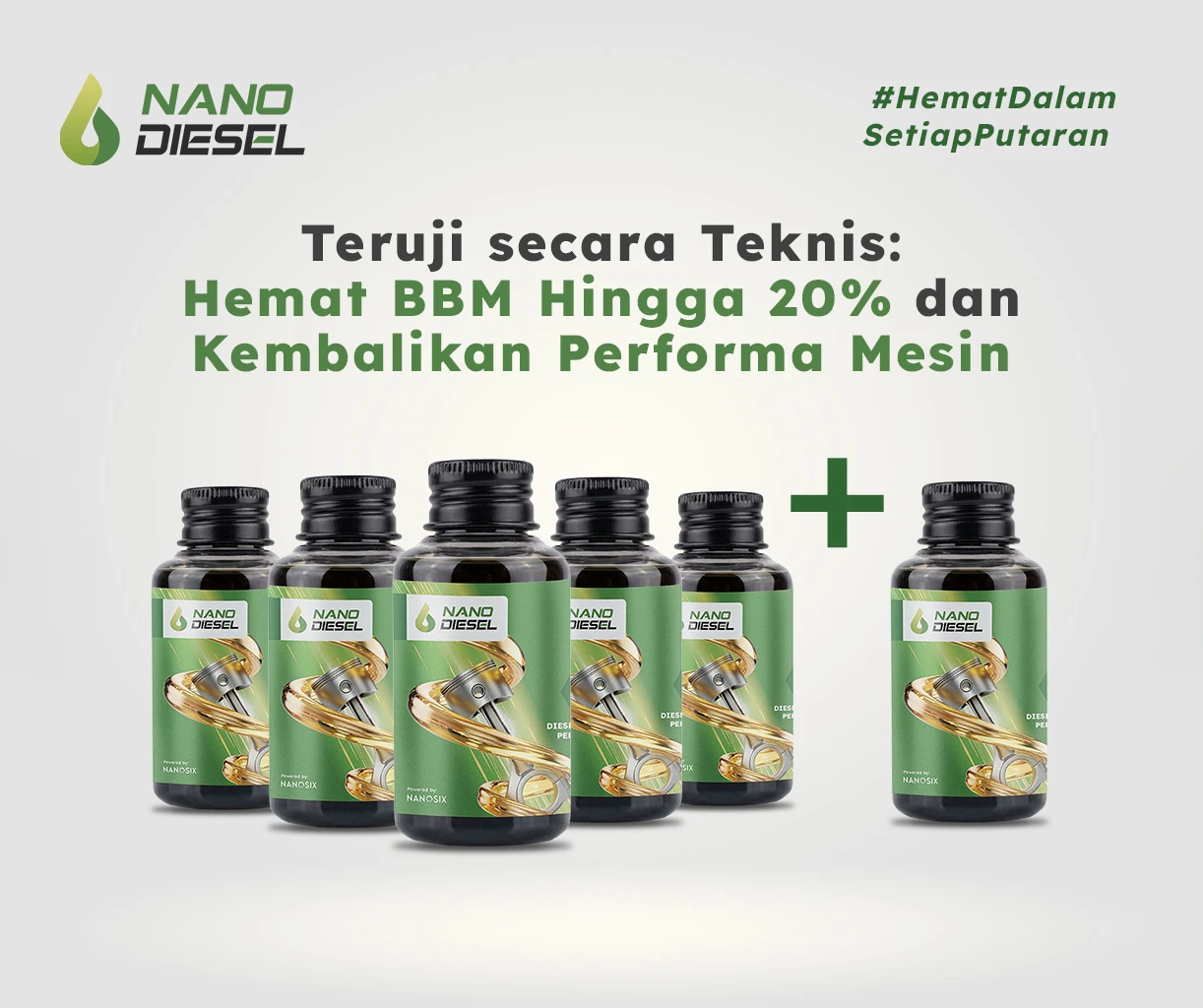 Nano Diesel 6 Botol - Paket Hemat Armada